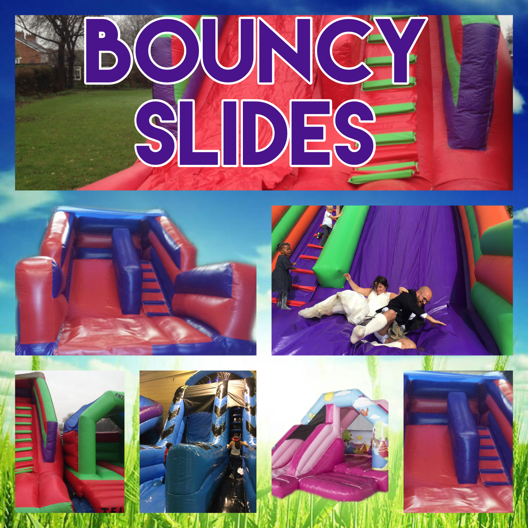Bouncy Slides Inflatable Funfair Exhibition Game Hire UK in
